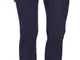 Merry Style Leggings Lunghi Pantaloni Donna MS10-198 (Blu Scuro, 3XL)
