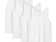 LAPASA Pacco da 4 Canotte 100% Cotone Uomo vestibilità Rilassata M36 - Abbigliamento Sport...