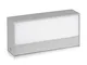 Lampada LED da Parete 9W, 400Lm Luce Soffusa Doppio Fascio Up/Down 110° Rettangolare Ester...