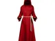 MRGIINR Halloween Costumi Cosplay per le donne uomini divertente diavolo corno con cappucc...