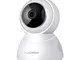 FLOUREON Telecamera di Sorveglianza Senza Fili IP Camera - HD Wireless Videocamera P2P H.2...