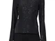 Desigual Sweat_Universe Maglia di Tuta, Nero, L Donna