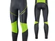 MEETWEE Ciclismo Lunghi Pantaloni Uomo, 3D Gel Imbottito Traspirante Compression Mutande M...