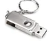 Chiavetta USB 2.0 da 512 GB/1 TB/2 TB, girevole, colore: argento argento Silver 2 TB