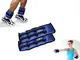 Coppia di pesi per caviglie e polsi fitness jogging palestra. MEDIA WAVE store (1,5 Kg)