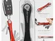 KeySmart - Portachiavi e organizzatore di chiavi compatto (max. 14 chiavi, Nera)