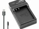 Lemix (ENEL23) Caricatore Ultra Sottile slim per batterie Nikon EN-EL23 e per fotocamere N...