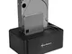 Sharkoon Quickport Duo Clone USB 3.1 Type C HDD Docking Station Nero