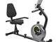TechFit R300 Cyclette Orizzontale, Ideale per l'allenamento di Recupero a Casa, con Volano...