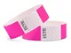 linie zwo®, Confezione da 1.000 braccialetti di identificazione Tyvek® 19 mm, Rosa neon