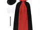 iEFiEL 4 Pcs Costume da Mago Bambino Accessori Travestimento per Halloween Natale Cosplay...