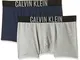 Calvin Klein Pantaloncino Boxer Uomo Confezione da 2 Cotone Elasticizzato, Multicolore (Gr...