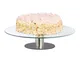 Relaxdays Piatto per torta girevole, base, piatto per torta per decorare, piattaforma gire...