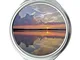 Yanteng Specchio, Specchio compatto, alba nuvole da spiaggia, Specchio tascabile, specchio...