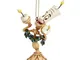 Enesco A21430 Sospensione Lumiere, PVC, Multicolore, 4x5x9 cm