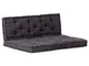 vidaXL, set da 2 pezzi Cuscino per pallet, da giardino, imbottito, per panca da giardino,...