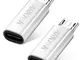 Adattatore Micro USB, ARKTek adattatore lightning usb Compatibile con cavo Lightning (femm...