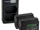 PATONA Caricatore doppio LCD USB con 2x NP-FZ100 Premium Batteria compatibile con Sony Alp...