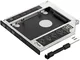 Poppstar Caddy per SSD HDD disco rigido 2,5" (7 mm, 9,5 mm) Adattatore notebook HDD al pos...