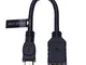 Mini HDMI su HDMI Cavo Adattatore Connettore Standard a Mini Maschio Alta Velocità per Sma...