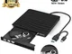 ZEPHYR Masterizzatore Dvd CD Externo, Cocopa unità Dvd Esterna USB 3.0 Dvd/CD Drive Dvd-R...