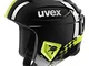 uvex Race +, Casco da Sci Unisex-Adult, Black-Lime, 58-59 cm