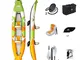 BZLLW Kayak Gonfiabile, Gonfiabile Tandem White-Water Kayak, con Alta Pressione Piano e Ev...