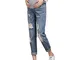 luoluoluo Pantaloni Premaman,Jeans Denim Premaman Pantaloni da Gravidanza Denim Maternity,...