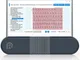 Wellue Monitor ECG, registratore Holter professionale con report di analisi AI-ECG, regist...