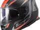 LS2, casco integral moto Storm Racer Titanium orange, L