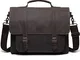 Borsa Messaggero Uomo, Kasgo Adatto a Laptop da 15,6 Pollici Vintage Borse a Spalla Imperm...