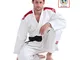 GREEN HILL JUDOGI Professional IJF Approved Judo Bianco Blu GI White Kimono Unisex (Banda...