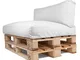 ARKETICOM Soft Set Cuscini Pallet 120x80 Panche e Bancali Morbidi Idrorepellenti per inter...