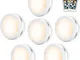 Bawoo Luci Armadio Lampada Notturna a LED 6PCS da Parete 5 Perle Adesive Cordless Bianco C...