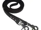 Collar & Leash C&L BL520 - Rocchetto chiuso/inglese da 19 mm, 2,50 m, colore: Nero