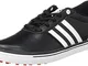 adidas W Adicross V Scarpe da Golf, Donna, Donna, W Adicross V, Nero/Bianco/Rosso, 34.6