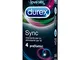 Durex Sync Preservativi Ritardanti e Stimolanti, 4 Pezzi