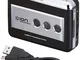 ION Audio Tape Express - Lettore Portatile a Cassette/MP3 e Convertitore Analogico-Digital...