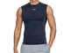 Under Armour UA HeatGear Armour Sleeveless, Canotta Uomo, Blu (Midnight Navy/Steel 410), X...