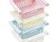 Set di 4 organizer per cassetti per frigorifero, frigorifero, congelatore, scaffale per cu...