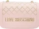 Love Moschino Borsa a tracolla piccola con borchie, colore rosa