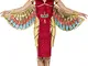 Smiffys Costume Dea Egizia, comprende Abito, Ali, Collare e Copricapo