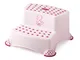 Lulabi 4668305 Sgabello Baby 2 Gradini Little Duck Rosa Arredo Tavola