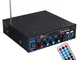 Amplificatore Bluetooth, Potenza di picco 800W Stereo Audio Hifi Bluetooth,Karaoke Mixer,...