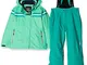 CMP Feel Warm Flat 5.000 39W1995, Set Giacca e Pantaloni Bambina, Aquamint, 128