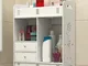 Generic Bathroom Wall Mounted with Doors Wood Hanging Wall Cabinets with Doors And Shelves...