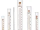 cococity 6 Pcs Cilindri Graduati in Vetro, Provette Graduate 5ml 10ml 25ml 50ml 100ml et B...