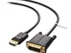 Cable Matters Cavo DisplayPort a DVI (Cavo DP a DVI) 1,8m