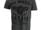 Gas Monkey Garage Tyres Parts Service T-Shirt Grigio Official Licensed TV