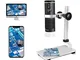 Jiusion WiFi USB Microscopio digitale HD 50 a 1000x Ingrandimento wireless Endoscopio 8 LE...